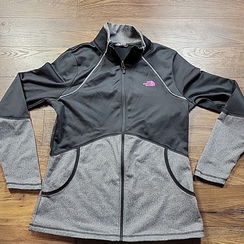The North Face Black and Heather Gray Women's Full-Zip Utility Jacket